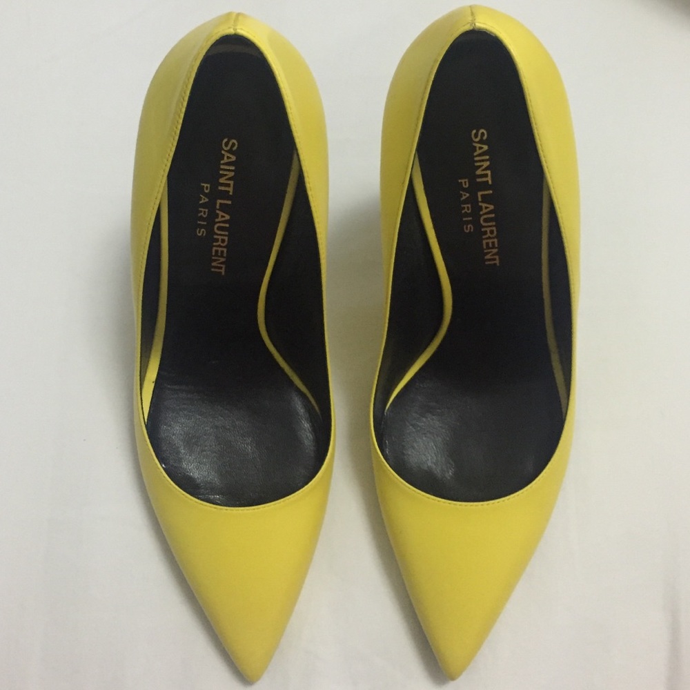 GENUINE, Ives Saint Laurent Sandals, Yellow.